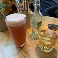 Draquilla (very sweet and quite fruity) and ginger ale (tasty)  at Hans Im Gluck - Rembrandtplein in Amsterdam