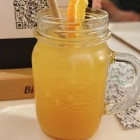 sea buckthorn & ginger drink  at Zurueck zum Glueck in Hannover