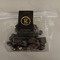 Selection of self-chosen dark chocolates at Maison Georges Larnicol in Hauts-de-france