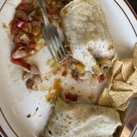I ordered a vegetarian burrito with pinto beans  at Tony's Tacos in Heber City