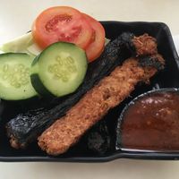 Fake fish at Loving Hut in Denpasar