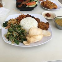 Nasi campur at Loving Hut in Denpasar