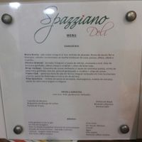 cardápio at Spazziano in Rio De Janeiro