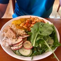 Buffet - variety of salad, hot dishes and soup at Spazziano in Rio De Janeiro