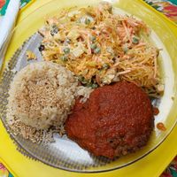 Bife Vegano com Arroz Integral e Salpicão at Nascente um Gosto de Sol in Belo Horizonte