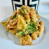 Palak pokara  at Chaat Bazaar - International City in Dubai