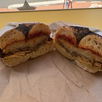 Everything bagel!  at Little Bagel Co - Baldwin in Bristol