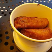 A side of plantains ! at WorldBeat Cafe in San Diego