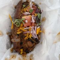 chili cheese dog at WorldBeat Cafe in San Diego