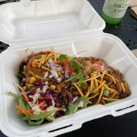 Soy chorizo burrito  at WorldBeat Cafe in San Diego
