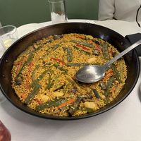 Vegan paella  at Puerta del Mar in Valencia