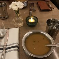 Squash soup  at Bengal Tiger in New York City