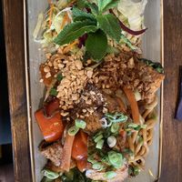 Udon Nudeln mit Tofu, Seiten und Gemüse  at Vietnam Deli in Hennef