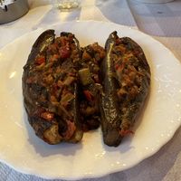 Melanzane ripiene di verdure  at Taverna Arsia in Sarande