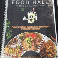 First page of the menu    at Food Hall Boba Hibachi Pho in Bradenton