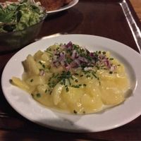 potato salad at Weingut Feuerwehr Wagner in Vienna