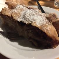 huge apple strudel for 3.4€ at Weingut Feuerwehr Wagner in Vienna