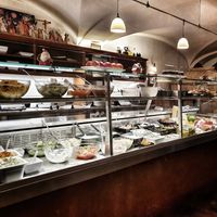 Spreads and salads at Weingut Feuerwehr Wagner in Vienna