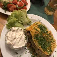 Grünkohl-Lasagne  at Weingut Feuerwehr Wagner in Vienna