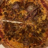 Vegan Pizza Al Tonno at Pizza Pinocchio in Vienna