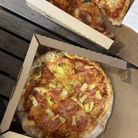 Hawaiian  at Pizza Pinocchio in Vienna