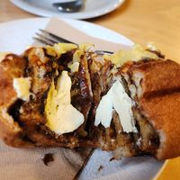 Cheese and Marmite Scroll with added vegan butter at Fika Coffee in Christchurch