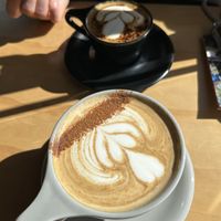 Plant-based Cappuccino and Latte  at Fika Coffee in Christchurch