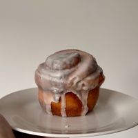 Cinnamon roll  at Fika Coffee in Christchurch