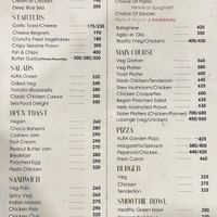Menu  at Alra Cafe in Viluppuram