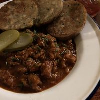 Veganes Gulasch (saisonale Winterkarte)  at Augustin in Vienna