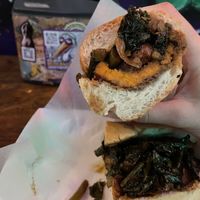 Roasted sweet potato poboy  at Killer Poboys in New Orleans