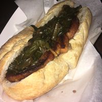 The butternut squash and greens - like a thanksgiving meal without the turkey- delish  at Killer Poboys in New Orleans