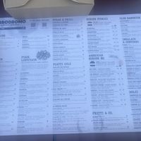 Menu  at Birrodromo  in Rimini