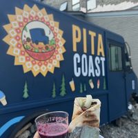 Side of the truck  at PITA COAST in Bar Harbor