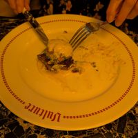 My wife had the Beyond steak Oscar, a perfect Béarnaise,  covering the Hearts of palm and steak.   at Vulture in San Diego