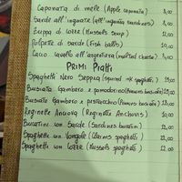 Menu page 1 at Il Vizietto Bistrot alla Vucciria in Sicilia