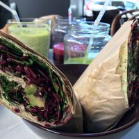 Plant based wraps at Fruits and Friends Juicebar in Boras