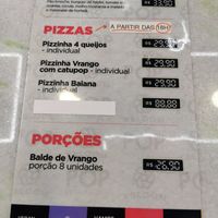 Pizza menu at XBloom Barão Geraldo Campinas  in Campinas
