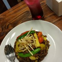 The black rice was soooo great and the juice .. uffff delicious! at Mango in Bangkok