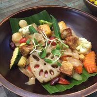 Veggie packed noodles at Mango in Bangkok