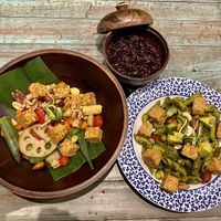 The avocado pesto pasta was incredible   at Mango in Bangkok