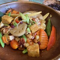 Vegan kung pao at Mango in Bangkok
