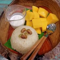 Mango sticky rice at Mango in Bangkok