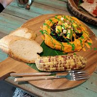 Sweet potato with pesto at Mango in Bangkok