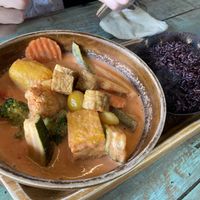 Red curry  at Mango in Bangkok
