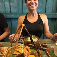 Nuggets and dumplings soup at Mango in Bangkok