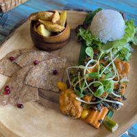 Butter chicken with roti  at Mango in Bangkok