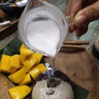 Mango sticky rice at Mango in Bangkok