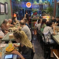 It is always packed in here! There was a lineup outside. Once you eat here you’ll know why!   at Mango in Bangkok