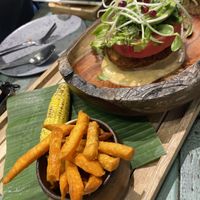 Watermelon Poke Burger  at Mango in Bangkok